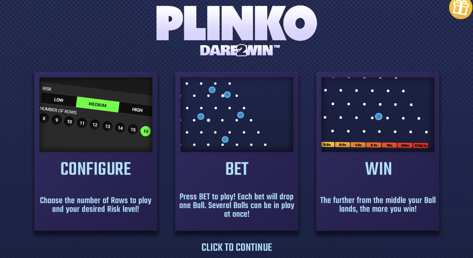 Демонстрация Plinko с анимацией и крупным выигрышем